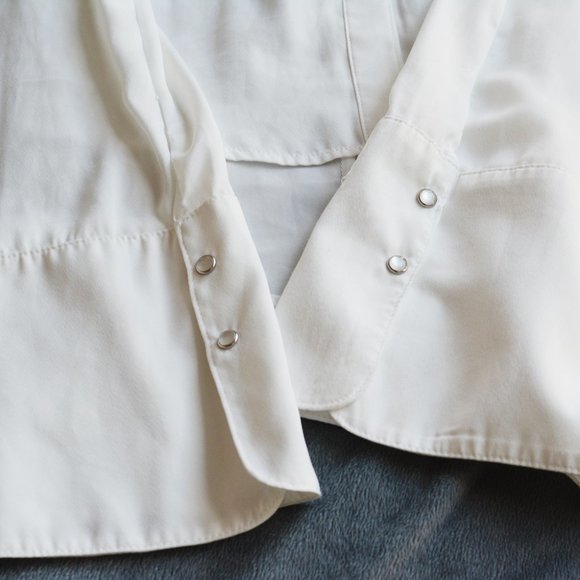 ONLY White Chiffon Cut Out Blouse - Picture 7 of 9